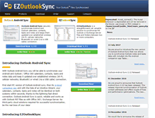 Tablet Screenshot of ezoutlooksync.com